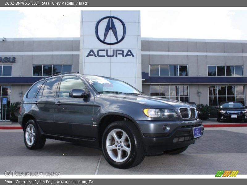 Steel Grey Metallic / Black 2002 BMW X5 3.0i