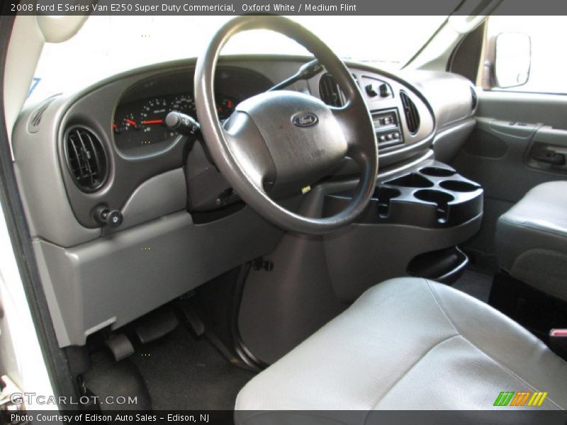 Oxford White / Medium Flint 2008 Ford E Series Van E250 Super Duty Commericial