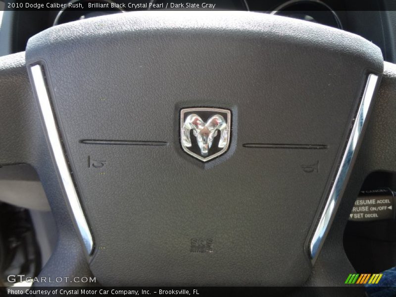 Brilliant Black Crystal Pearl / Dark Slate Gray 2010 Dodge Caliber Rush