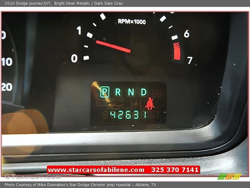 Bright Silver Metallic / Dark Slate Gray 2010 Dodge Journey SXT