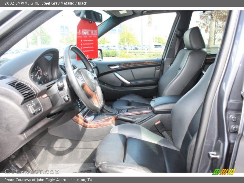 Steel Grey Metallic / Black 2002 BMW X5 3.0i