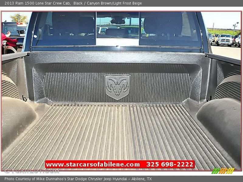 Black / Canyon Brown/Light Frost Beige 2013 Ram 1500 Lone Star Crew Cab