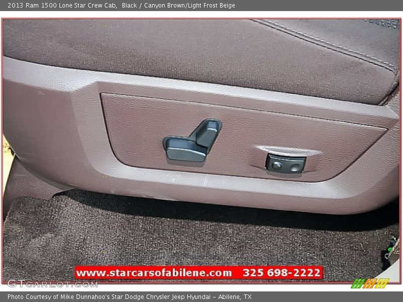 Black / Canyon Brown/Light Frost Beige 2013 Ram 1500 Lone Star Crew Cab