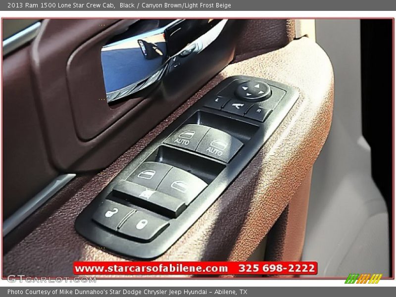 Black / Canyon Brown/Light Frost Beige 2013 Ram 1500 Lone Star Crew Cab