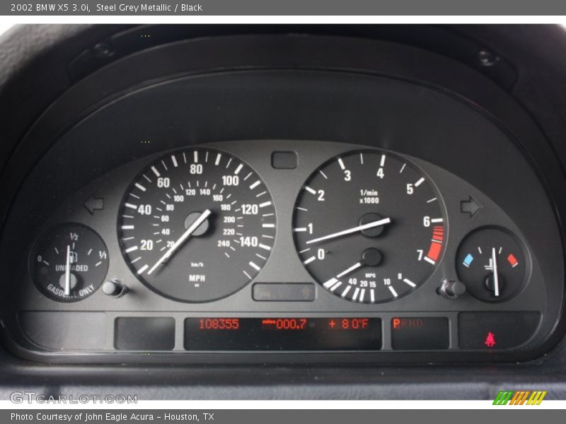  2002 X5 3.0i 3.0i Gauges