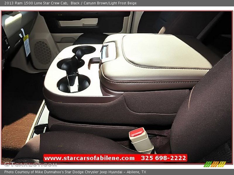 Black / Canyon Brown/Light Frost Beige 2013 Ram 1500 Lone Star Crew Cab