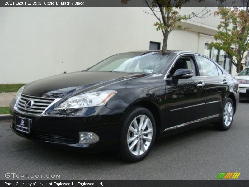 Obsidian Black / Black 2011 Lexus ES 350