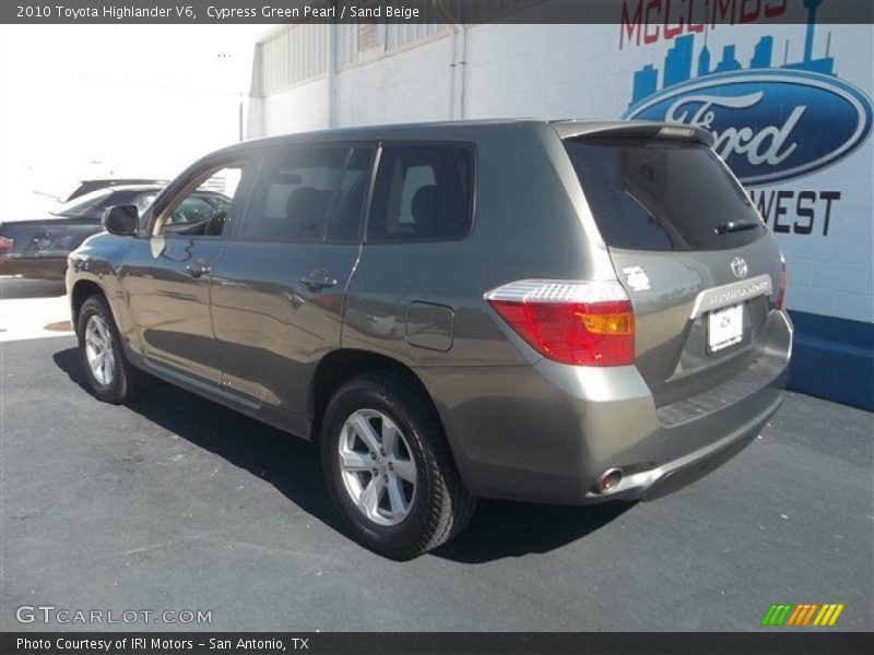 Cypress Green Pearl / Sand Beige 2010 Toyota Highlander V6