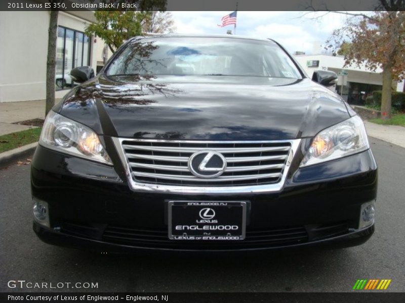 Obsidian Black / Black 2011 Lexus ES 350