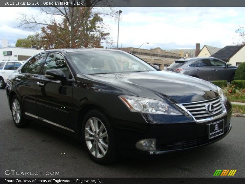 Obsidian Black / Black 2011 Lexus ES 350