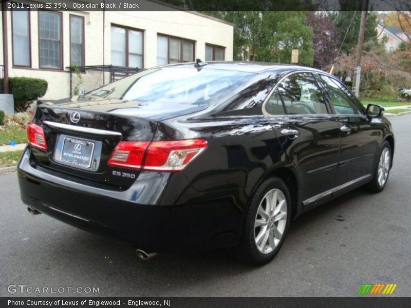 Obsidian Black / Black 2011 Lexus ES 350