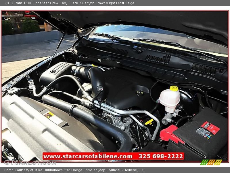 Black / Canyon Brown/Light Frost Beige 2013 Ram 1500 Lone Star Crew Cab