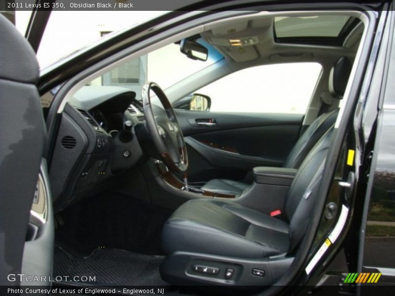 Obsidian Black / Black 2011 Lexus ES 350