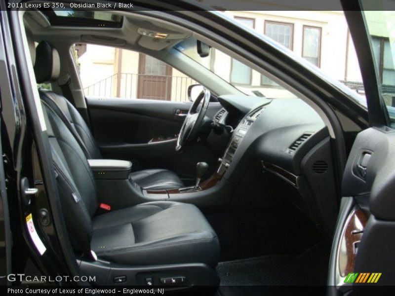 Obsidian Black / Black 2011 Lexus ES 350