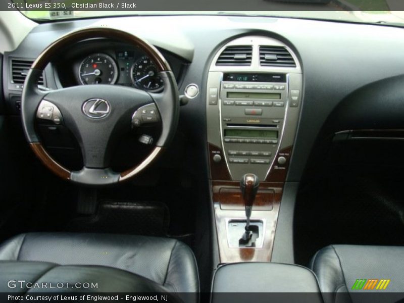 Obsidian Black / Black 2011 Lexus ES 350