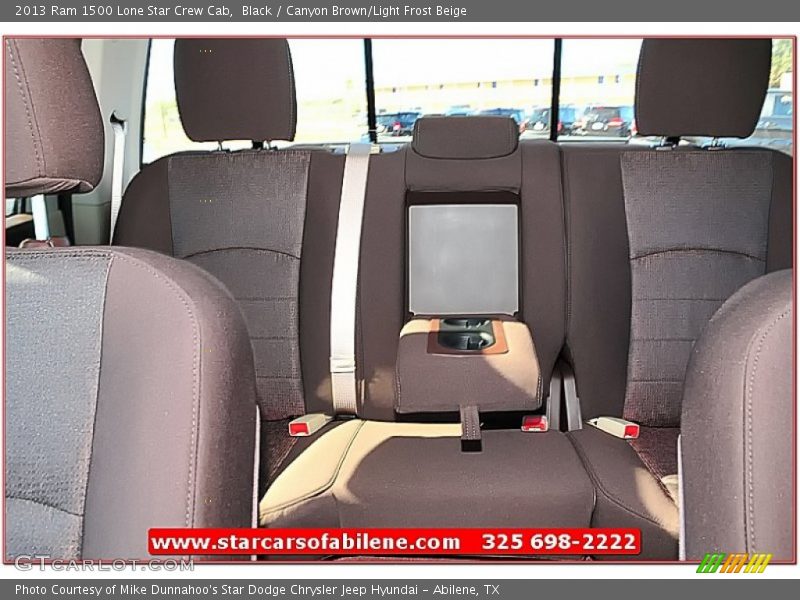 Black / Canyon Brown/Light Frost Beige 2013 Ram 1500 Lone Star Crew Cab