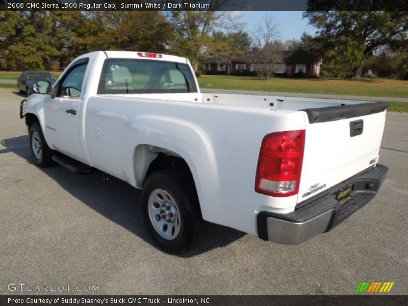 Summit White / Dark Titanium 2008 GMC Sierra 1500 Regular Cab