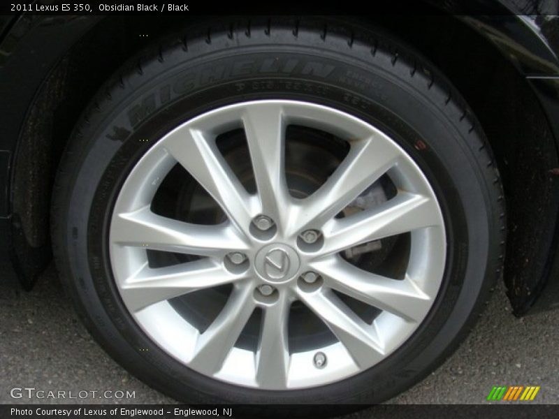 Obsidian Black / Black 2011 Lexus ES 350