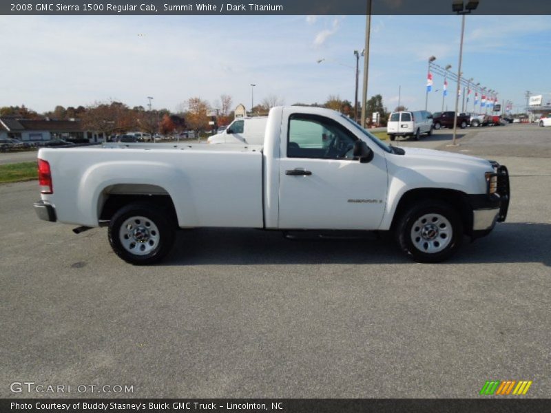 Summit White / Dark Titanium 2008 GMC Sierra 1500 Regular Cab