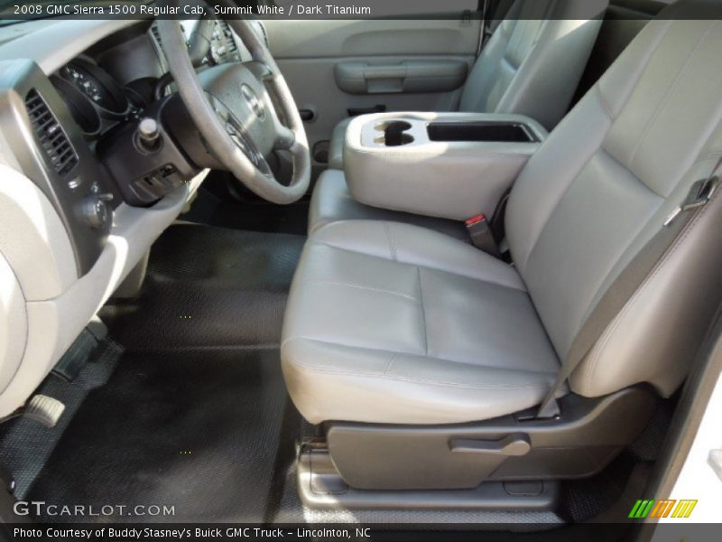 Summit White / Dark Titanium 2008 GMC Sierra 1500 Regular Cab