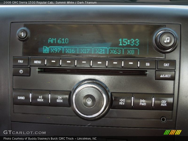 Summit White / Dark Titanium 2008 GMC Sierra 1500 Regular Cab