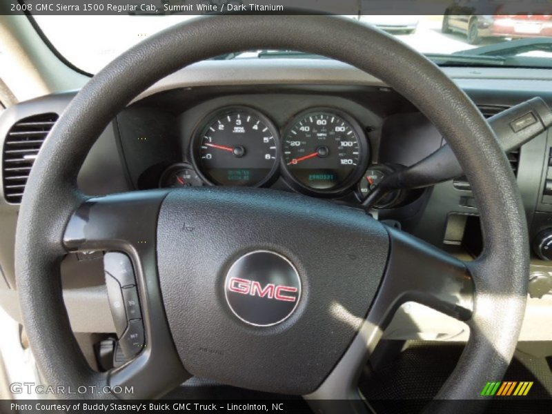 Summit White / Dark Titanium 2008 GMC Sierra 1500 Regular Cab