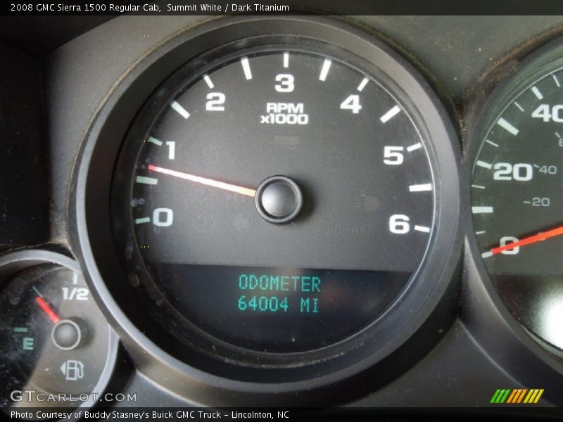 Summit White / Dark Titanium 2008 GMC Sierra 1500 Regular Cab