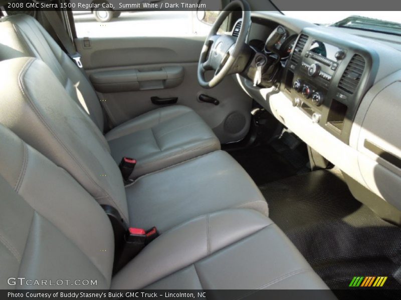 Summit White / Dark Titanium 2008 GMC Sierra 1500 Regular Cab