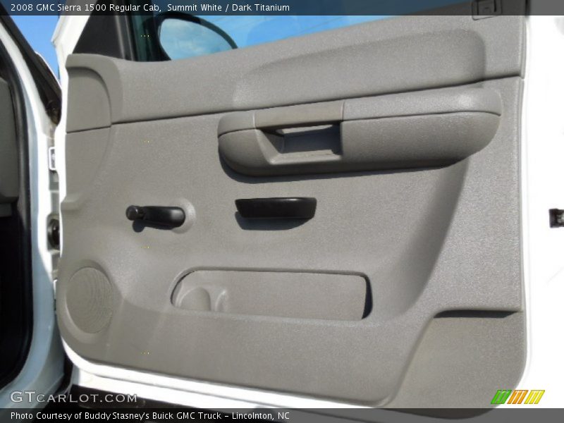 Summit White / Dark Titanium 2008 GMC Sierra 1500 Regular Cab