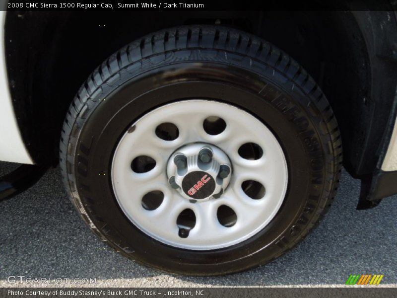 Summit White / Dark Titanium 2008 GMC Sierra 1500 Regular Cab