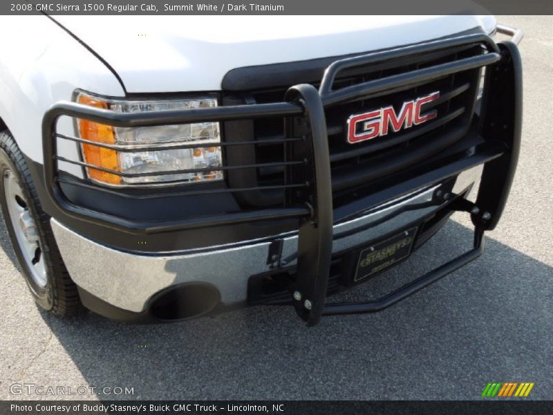 Summit White / Dark Titanium 2008 GMC Sierra 1500 Regular Cab