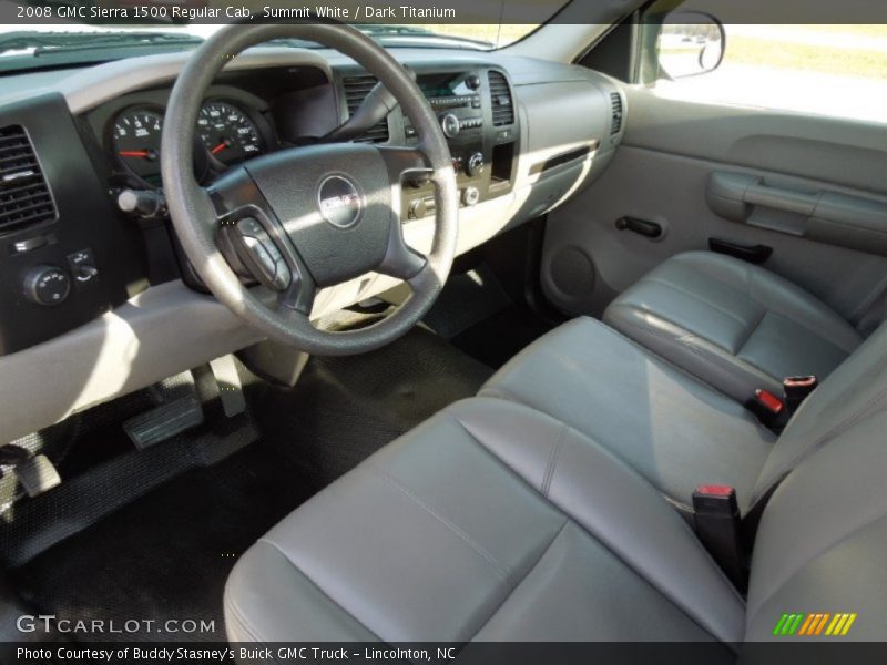 Summit White / Dark Titanium 2008 GMC Sierra 1500 Regular Cab