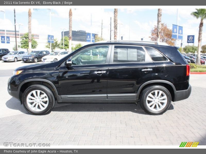 Ebony Black / Beige 2011 Kia Sorento EX V6