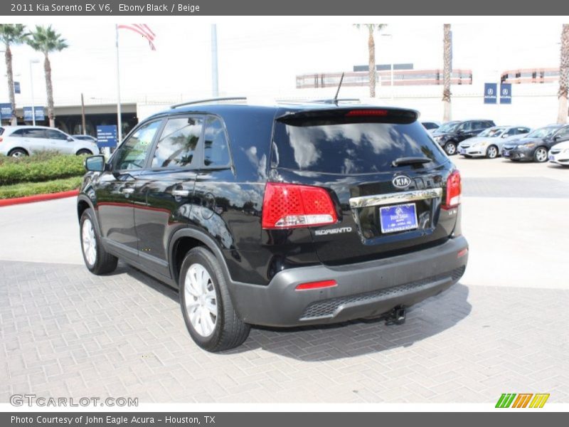 Ebony Black / Beige 2011 Kia Sorento EX V6