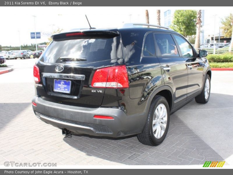 Ebony Black / Beige 2011 Kia Sorento EX V6