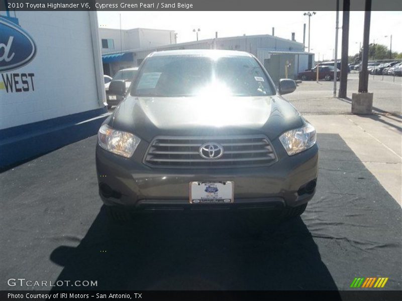 Cypress Green Pearl / Sand Beige 2010 Toyota Highlander V6