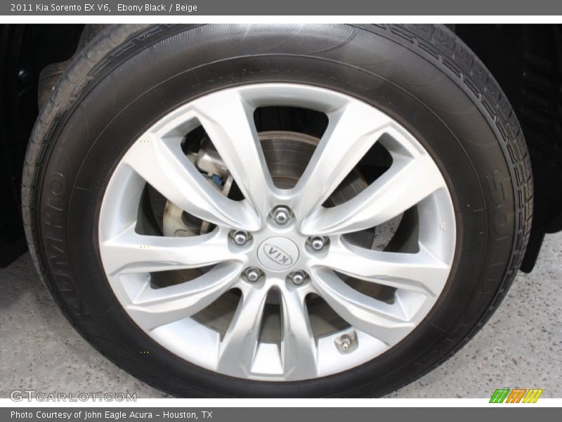 Ebony Black / Beige 2011 Kia Sorento EX V6