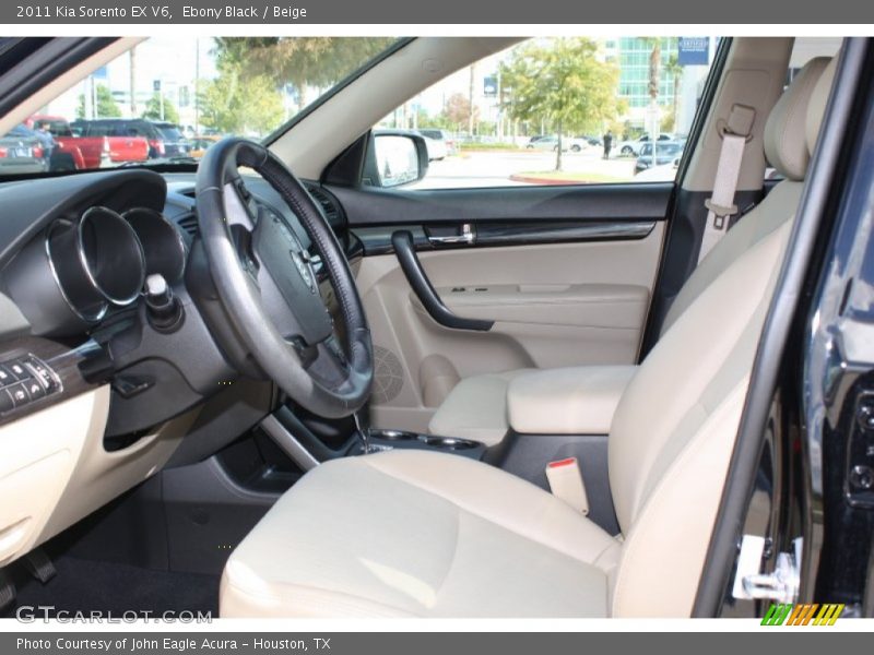 Ebony Black / Beige 2011 Kia Sorento EX V6