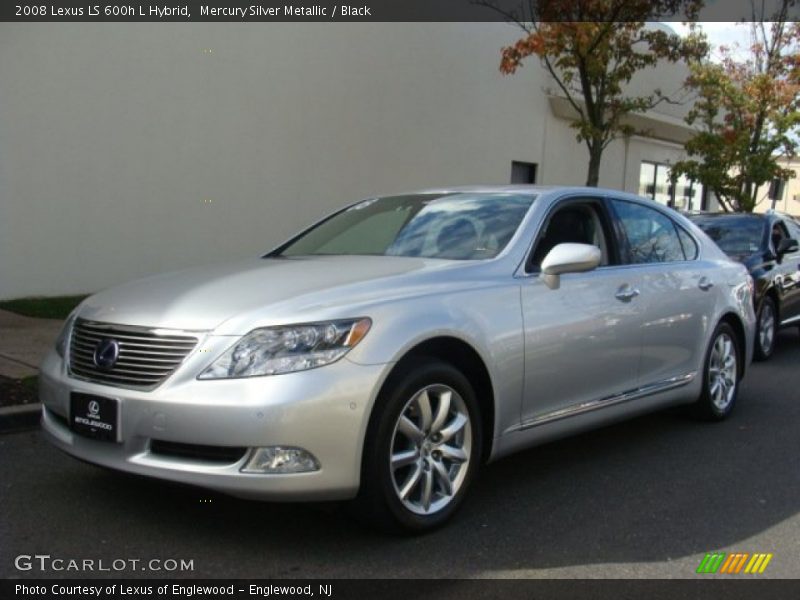 Mercury Silver Metallic / Black 2008 Lexus LS 600h L Hybrid