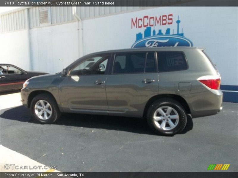 Cypress Green Pearl / Sand Beige 2010 Toyota Highlander V6