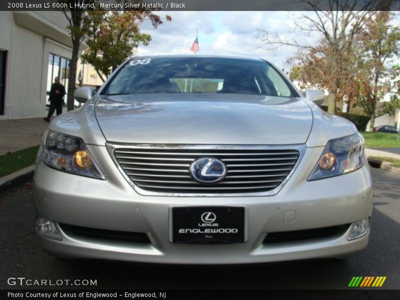Mercury Silver Metallic / Black 2008 Lexus LS 600h L Hybrid