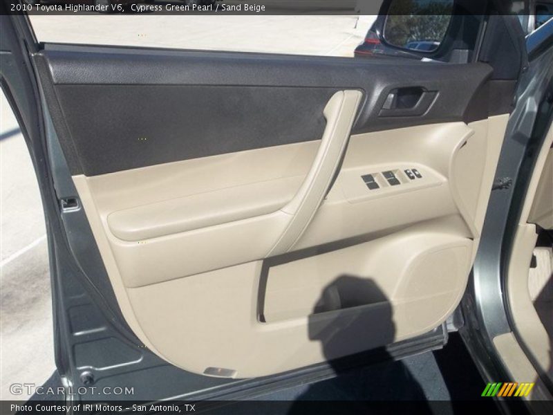 Cypress Green Pearl / Sand Beige 2010 Toyota Highlander V6