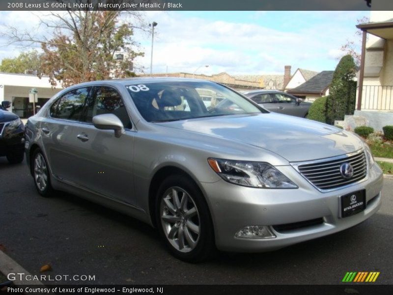 Mercury Silver Metallic / Black 2008 Lexus LS 600h L Hybrid