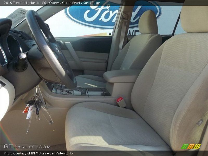 Cypress Green Pearl / Sand Beige 2010 Toyota Highlander V6
