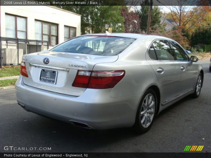Mercury Silver Metallic / Black 2008 Lexus LS 600h L Hybrid