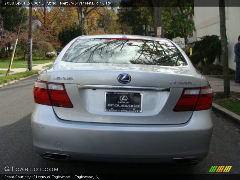 Mercury Silver Metallic / Black 2008 Lexus LS 600h L Hybrid