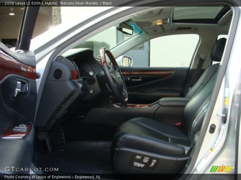Mercury Silver Metallic / Black 2008 Lexus LS 600h L Hybrid