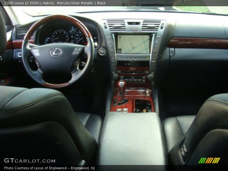 Mercury Silver Metallic / Black 2008 Lexus LS 600h L Hybrid