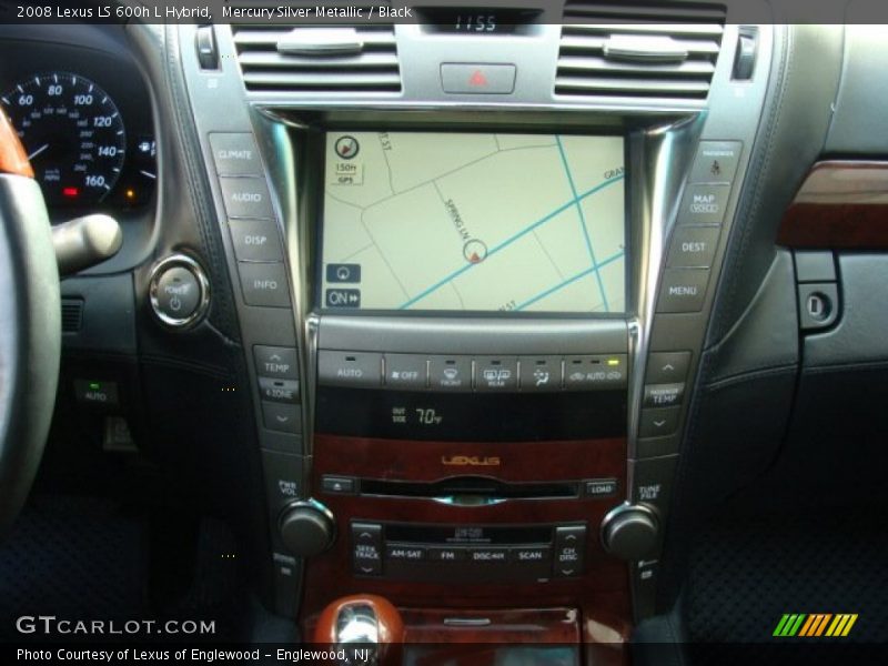 Mercury Silver Metallic / Black 2008 Lexus LS 600h L Hybrid