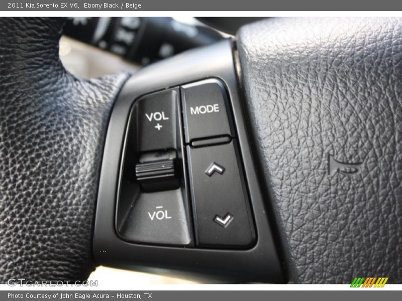 Ebony Black / Beige 2011 Kia Sorento EX V6